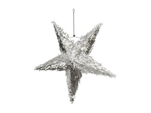 Foldable Pinata - Star, 68x68x30cm, silver Foldable Pinata - Star, 68x68x30cm, silver