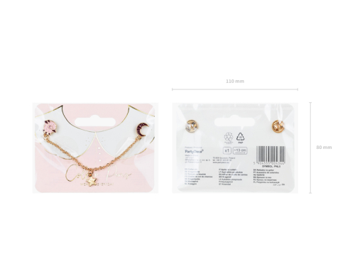 Collar Pin Crystal Ball