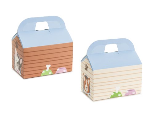 Decorative cake boxes - Doghouse (1 pkt / 6 pc.) Decorative cake boxes - Doghouse (1 pkt / 6 pc.)