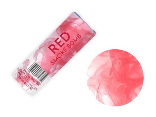 Color Smoke Bomb, 11.5 cm, red (1 pkt / 5 pc.) Color Smoke Bomb, 11.5 cm, red (1 pkt / 5 pc.)