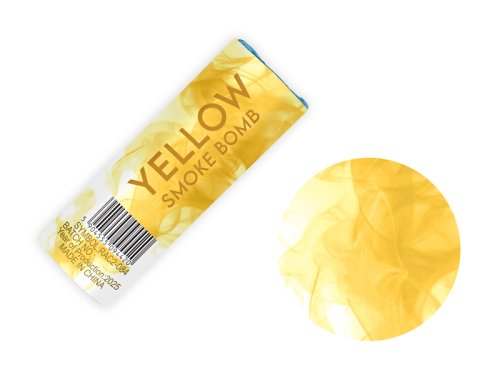 Color Smoke Bomb, 11.5 cm, yellow (1 pkt / 5 pc.) Color Smoke Bomb, 11.5 cm, yellow (1 pkt / 5 pc.)