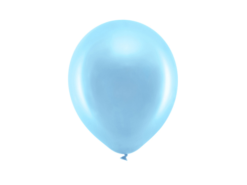 Rainbow Balloons 23cm metallic, blue (1 pkt / 10 pc.)