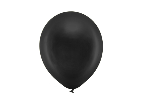 Воздушные шары Радуга 23 см металлик, черный (1 уп / 10 шт.)