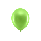 Rainbow Balloons 23cm metallic, light green (1 pkt / 10 pc.)