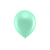 Rainbow Balloons 23cm metallic, mint (1 pkt / 10 pc.)