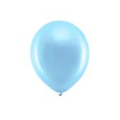 Rainbow Balloons 30cm metallic, blue (1 pkt / 10 pc.)