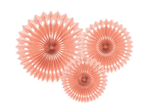 Decorative Rosettes, Light Peach, 20-30cm (1 pkt / 3 pc.) Decorative Rosettes, Light Peach, 20-30cm (1 pkt / 3 pc.)
