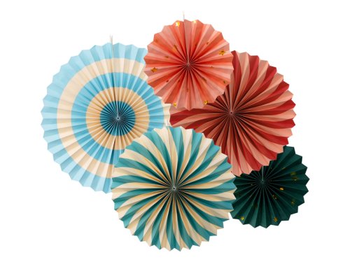 Circus Decorative Rosettes, set, 26-43 cm (1 pkt / 5 pc.) Circus Decorative Rosettes, set, 26-43 cm (1 pkt / 5 pc.)