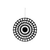 Decorative Rosette Spider Web, black, 50 cm