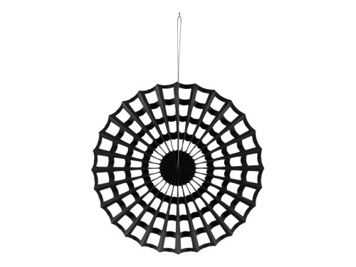 Decorative Rosette Spider Web, black, 50 cm Decorative Rosette Spider Web, black, 50 cm