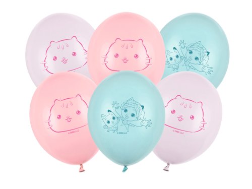Balloons Strong 27 cm, Gabby’s Dollhouse, mix (1 pkt / 6 pc.)
