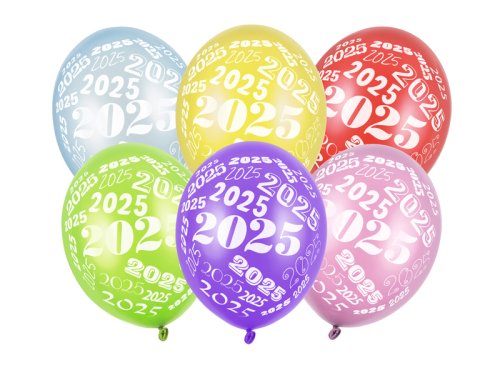 Balloons 30cm, 2025, Metallic mix (1 pkt / 50 pc.)