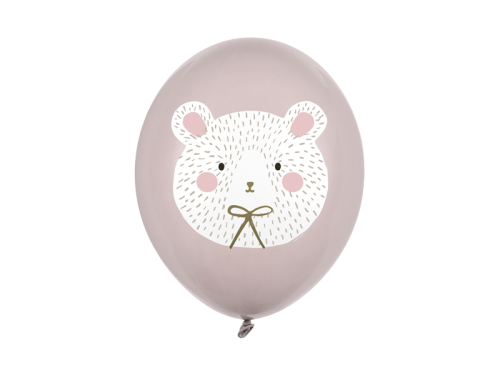 Balloons 30 cm, Polar Bear, Pastel Warm Grey (1 pkt / 50 pc.)