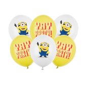 Strong Balloons 30 cm, Minions, mix (1 pkt / 6 pc.)