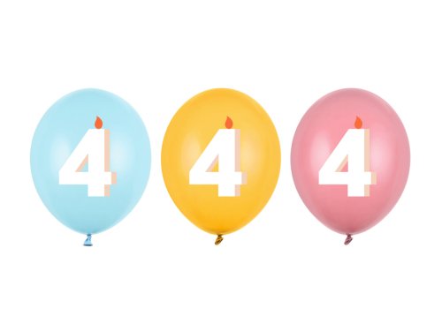 Balloons 30 cm, 4, mix (1 pkt / 50 pc.) Balloons 30 cm, 4, mix (1 pkt / 50 pc.)