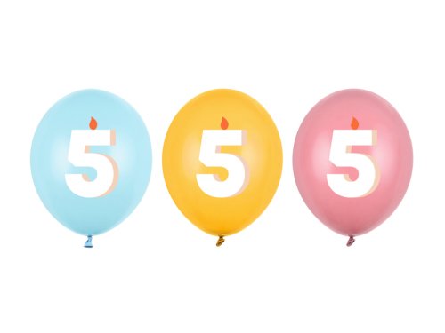 Balloons 30 cm, 5, mix (1 pkt / 50 pc.) Balloons 30 cm, 5, mix (1 pkt / 50 pc.)
