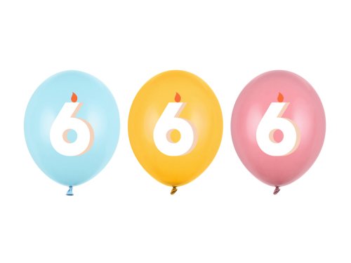 Balloons 30 cm, 6, mix (1 pkt / 50 pc.) Balloons 30 cm, 6, mix (1 pkt / 50 pc.)