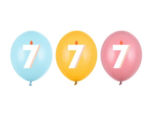 Balloons 30 cm, 7, mix (1 pkt / 50 pc.) Balloons 30 cm, 7, mix (1 pkt / 50 pc.)