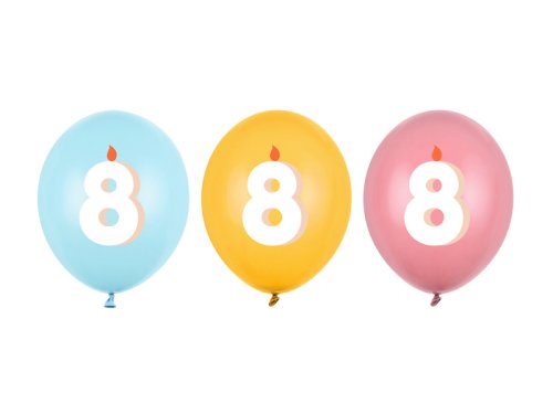 Balloons 30 cm, 8, mix (1 pkt / 50 pc.) Balloons 30 cm, 8, mix (1 pkt / 50 pc.)