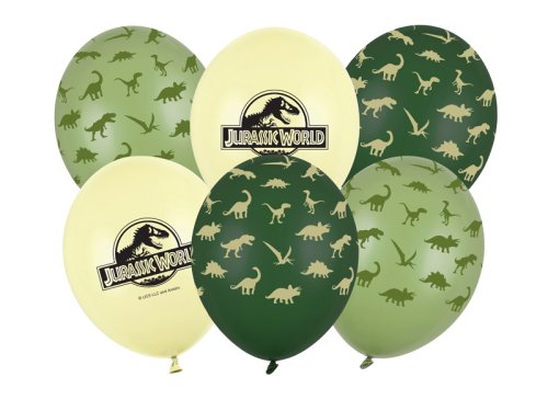Balloons 30 cm, Jurassic World, mix (1 pkt / 6 pc.) Balloons 30 cm, Jurassic World, mix (1 pkt / 6 pc.)