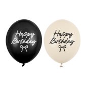 Strong balloons Happy Birthday Bows, 30 cm, mix (1 pkt / 50 pc.)