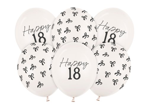 Balloons 30 cm, 18, Pastel Off-white (1 pkt / 6 pc.) Balloons 30 cm, 18, Pastel Off-white (1 pkt / 6 pc.)