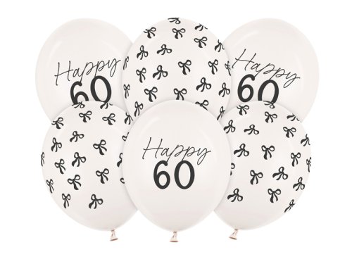 Balloons 30 cm, 60, Pastel Off-white (1 pkt / 6 pc.) Balloons 30 cm, 60, Pastel Off-white (1 pkt / 6 pc.)