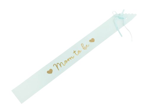 Sash Mom to be, light tiffany blue, 75 cm Sash Mom to be, light tiffany blue, 75 cm