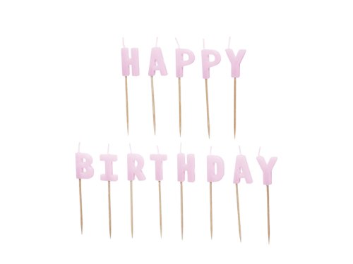 Birthday candles Happy Birthday, 2.5 cm, violet (1 pkt / 13 pc.) Birthday candles Happy Birthday, 2.5 cm, violet (1 pkt / 13 pc.)