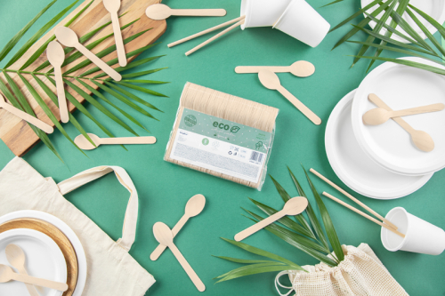 Wooden spoons, 16cm (1 pkt / 100 pc.) Wooden spoons, 16cm (1 pkt / 100 pc.)