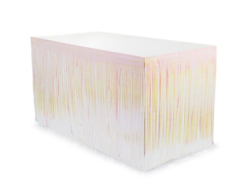 Fringe table skirt, iridescent, 300x80cm Fringe table skirt, iridescent, 300x80cm