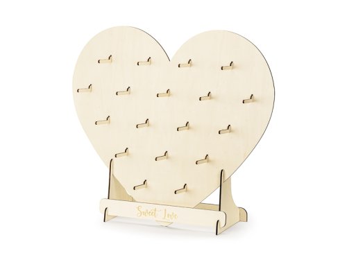 Donut Wall Heart, natural wood, 65x59 cm Donut Wall Heart, natural wood, 65x59 cm