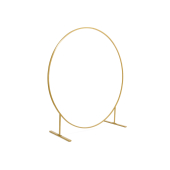 Circle backdrop stand, gold, 2m