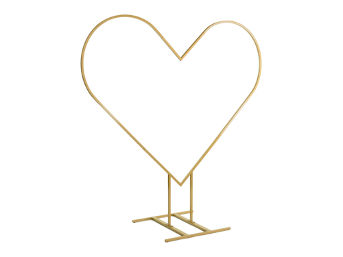 Heart backdrop stand, gold, 2m Heart backdrop stand, gold, 2m