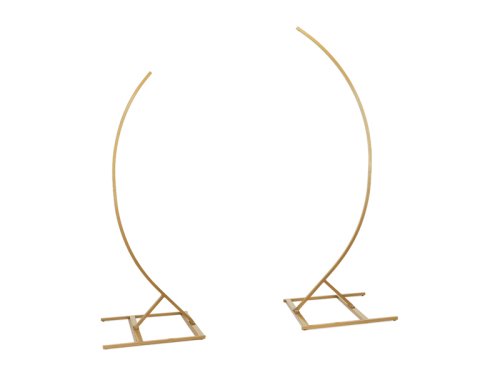 Stand with 2 Semi-Arch Bows, 200cm and 180cm - Set, Gold Stand with 2 Semi-Arch Bows, 200cm and 180cm - Set, Gold