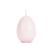 Egg candle, pink, 10 cm