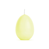 Egg candle, light yellow, 10 cm