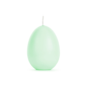 Egg candle, light green, 10 cm