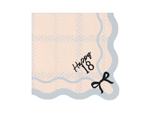 Happy 18 Napkins, 33x33 cm, mix (1 pkt / 12 pc.) Happy 18 Napkins, 33x33 cm, mix (1 pkt / 12 pc.)