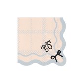 Happy 50 Napkins, 33x33 cm, mix (1 pkt / 12 pc.)
