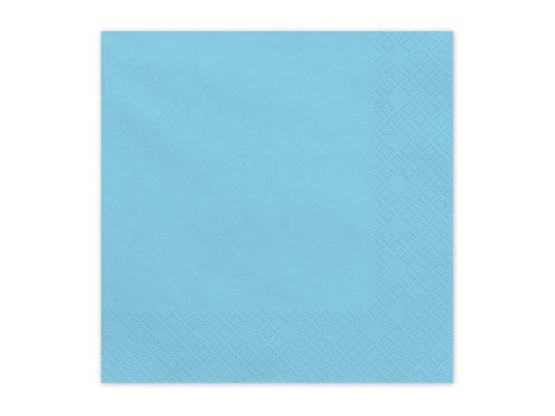 Paper Napkins, light blue, 33x33 cm (1 pkt / 20 pc.) Paper Napkins, light blue, 33x33 cm (1 pkt / 20 pc.)