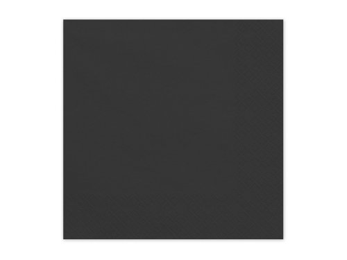 Paper Napkins, black, 33x33 cm (1 pkt / 20 pc.)