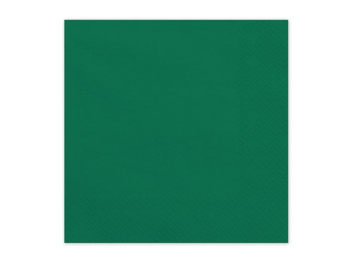 Paper Napkins, dark green, 33x33 cm (1 pkt / 20 pc.) Paper Napkins, dark green, 33x33 cm (1 pkt / 20 pc.)