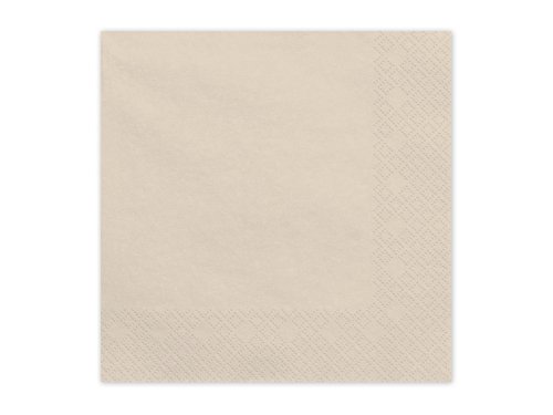 Paper Napkins, beige, 33x33 cm (1 pkt / 20 pc.) Paper Napkins, beige, 33x33 cm (1 pkt / 20 pc.)