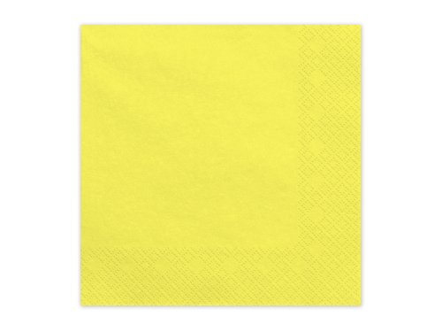 Paper Napkins, yellow, 33x33 cm (1 pkt / 20 pc.) Paper Napkins, yellow, 33x33 cm (1 pkt / 20 pc.)