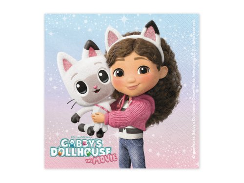 Napkins Gabby's Dollhouse, 33 x 33 cm, mix (1 pkt / 20 pc.)