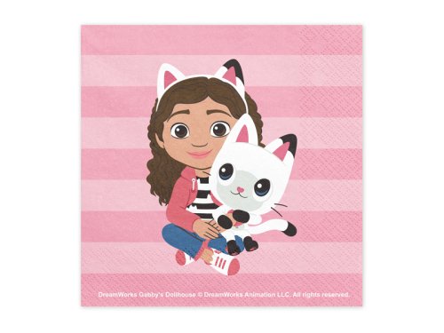 Napkins Gabby's Dollhouse, 33 x 33, mix (1 pkt / 20 pc.) Napkins Gabby's Dollhouse, 33 x 33, mix (1 pkt / 20 pc.)