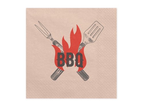BBQ napkins, 33x33 cm, mix (1 pkt / 20 pc.) BBQ napkins, 33x33 cm, mix (1 pkt / 20 pc.)