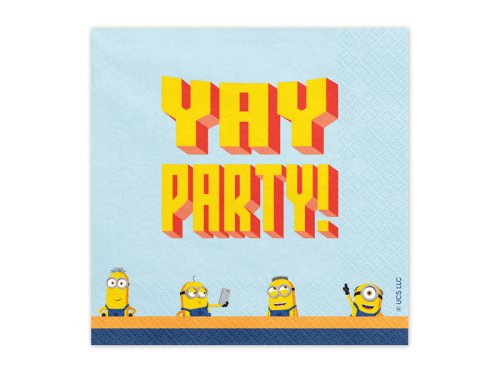 Napkins Minions, 33x33 cm, mix (1 pkt / 20 pc.) Napkins Minions, 33x33 cm, mix (1 pkt / 20 pc.)