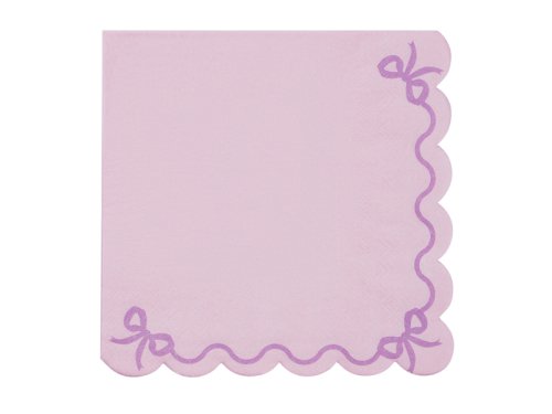 Ruffled napkins, 33x33 cm, purple (1 pkt / 12 pc.) Ruffled napkins, 33x33 cm, purple (1 pkt / 12 pc.)